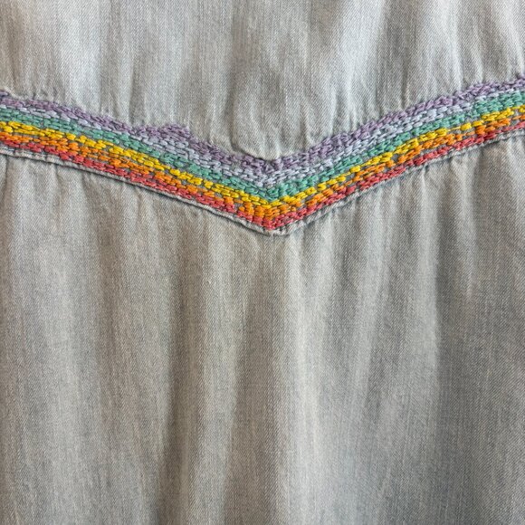 MOTHER Denim Embroidered Shirt - Picture 6 of 6